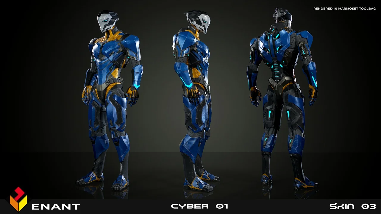 Sci-FI Cyber Robot 01 asset