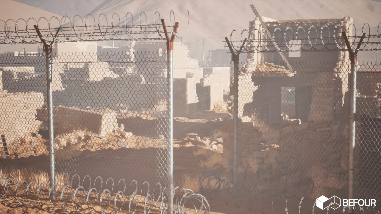 Ancient Desert Ruins Environment w/ Map Generator PCG asset