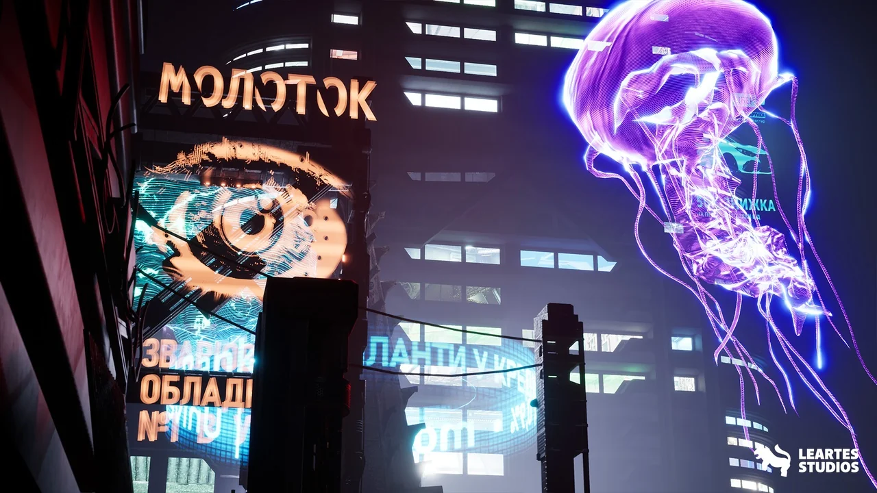 Cyberpunk Kyiv Street Environment ( Cyberpunk Kyiv Street Street Ukraine Slav ) asset