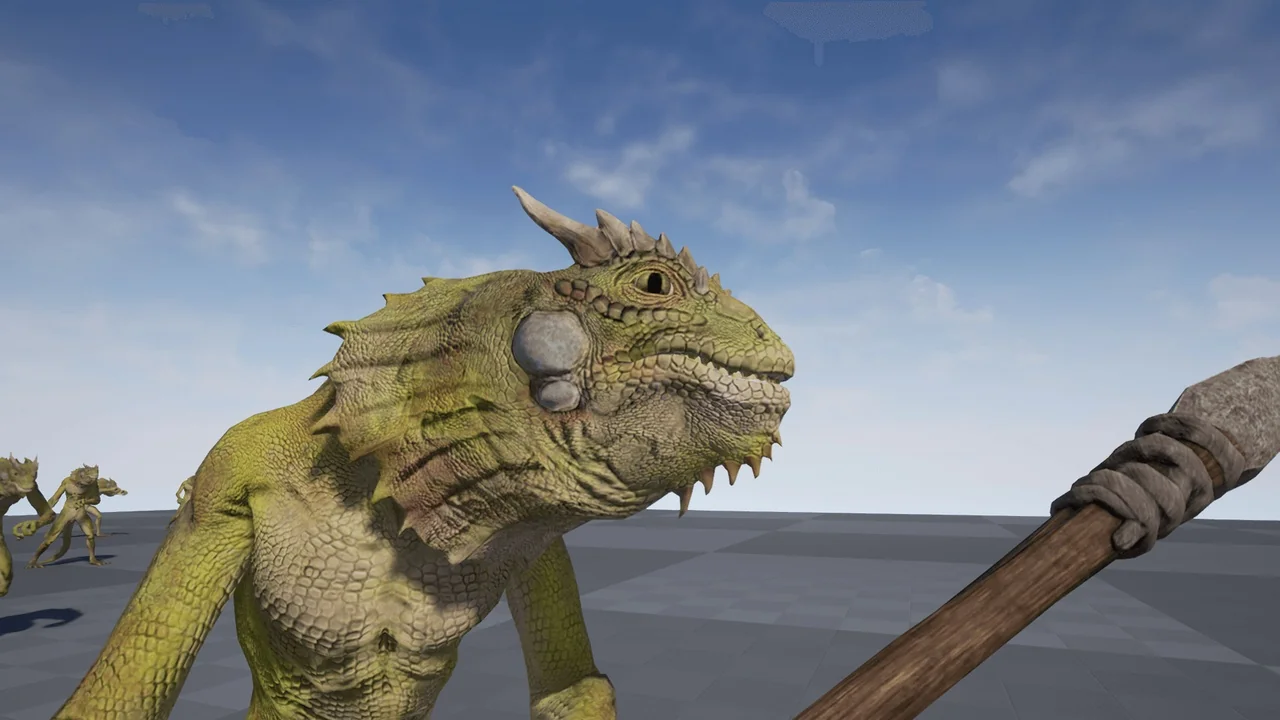 Lizard Warrior asset