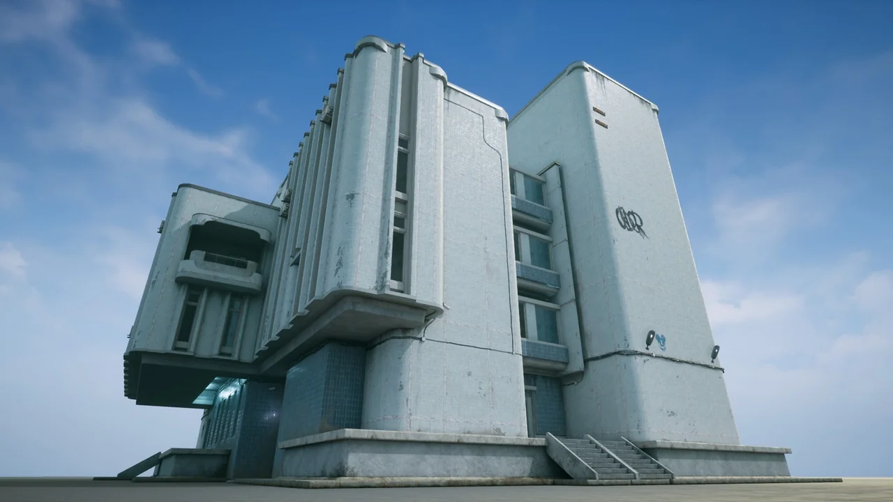 Modular Post Soviet Building asset