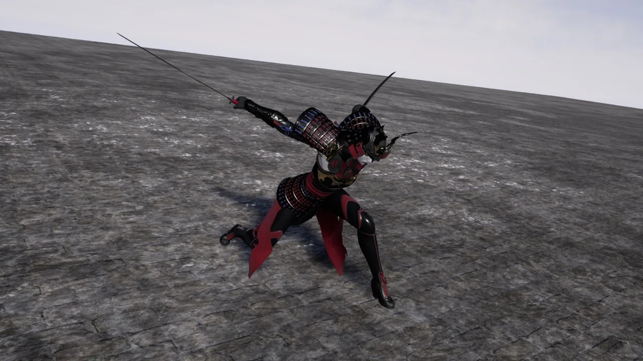 Female TwinKatana asset