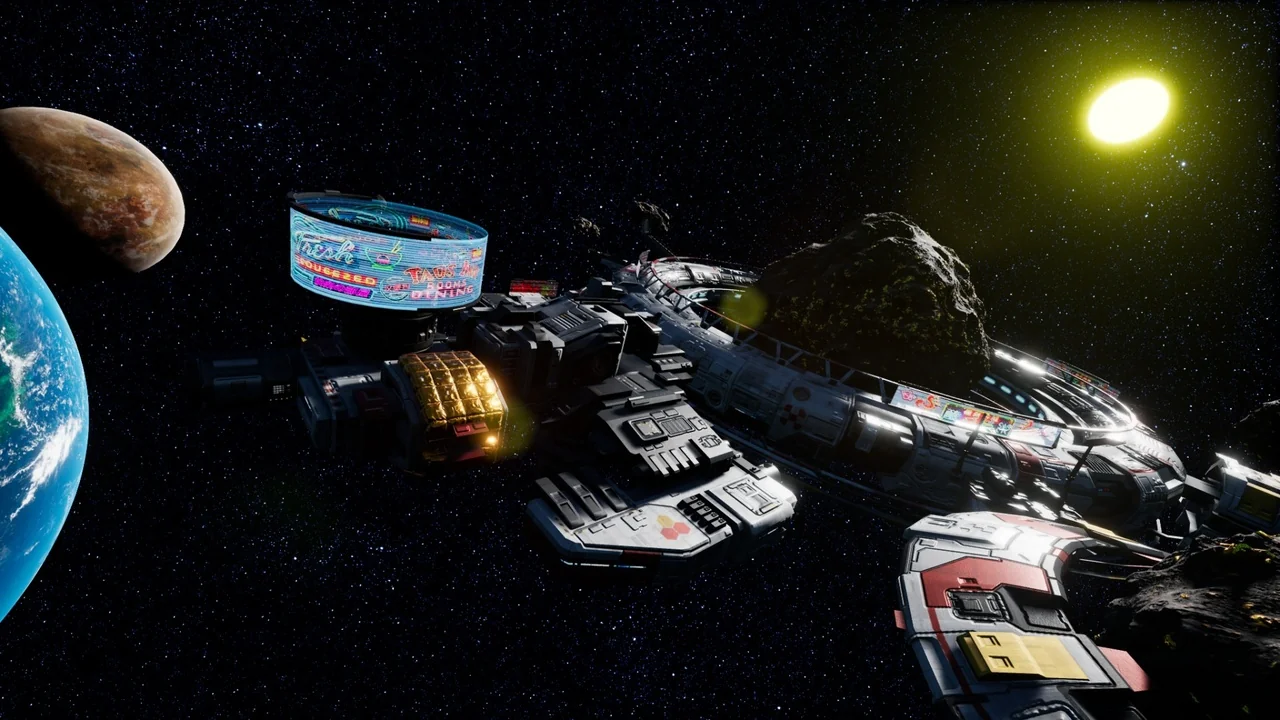 Space Station – Asteroid Mining Facility asset