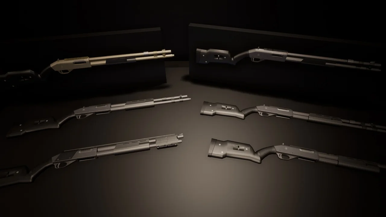 Modular Weapons – Shotgun Pack Props asset