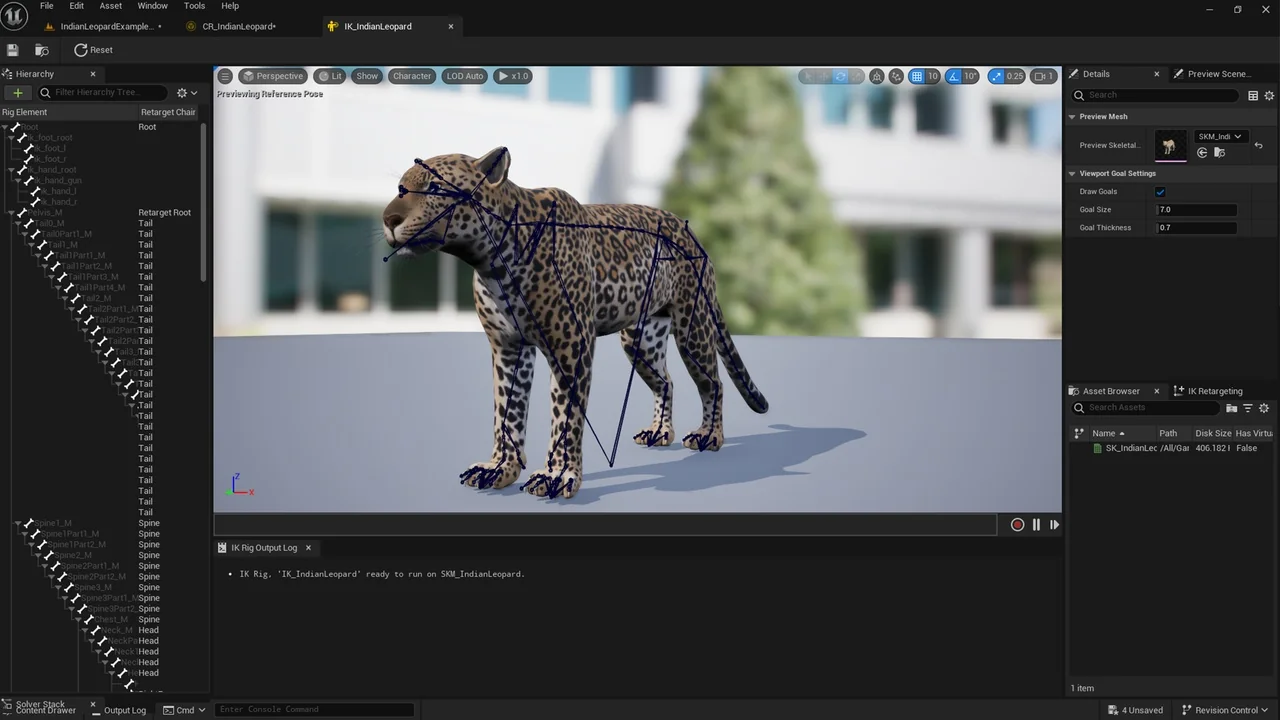 Indian Leopard Control Rig asset