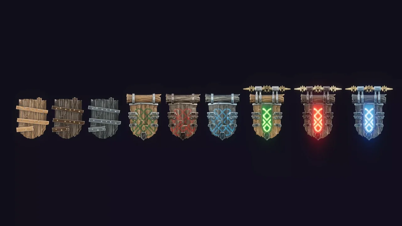 Stylized Shields – RPG Weapons asset