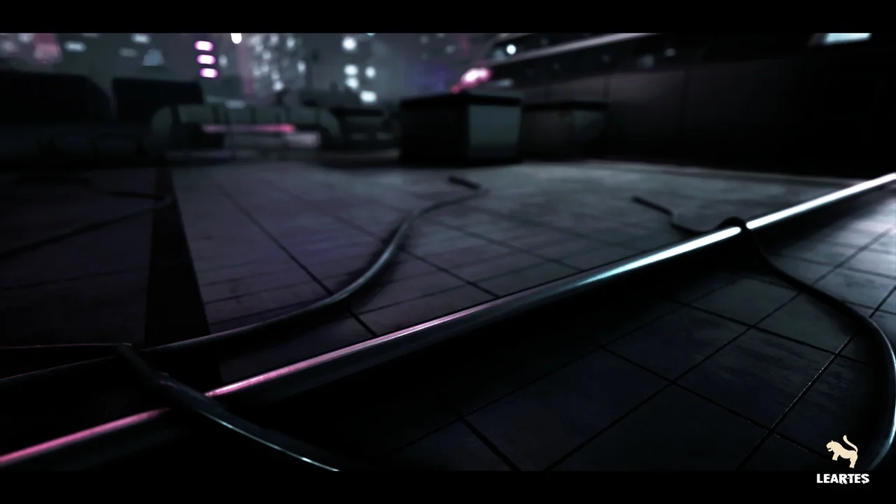 Futuristic Rooftop City Environment ( Futuristic Rooftop City Cyberpunk City ) asset