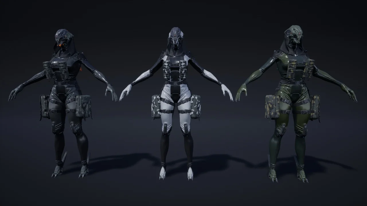 Sci-Fi Character 04 (Witch) asset