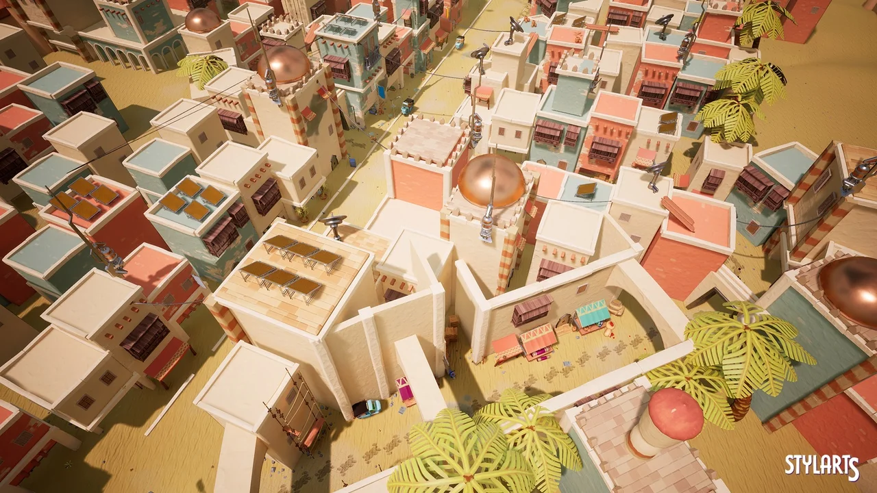 Stylized Indian City ( Stylized Stylized Stylized Indian Indina Cities Urban ) asset