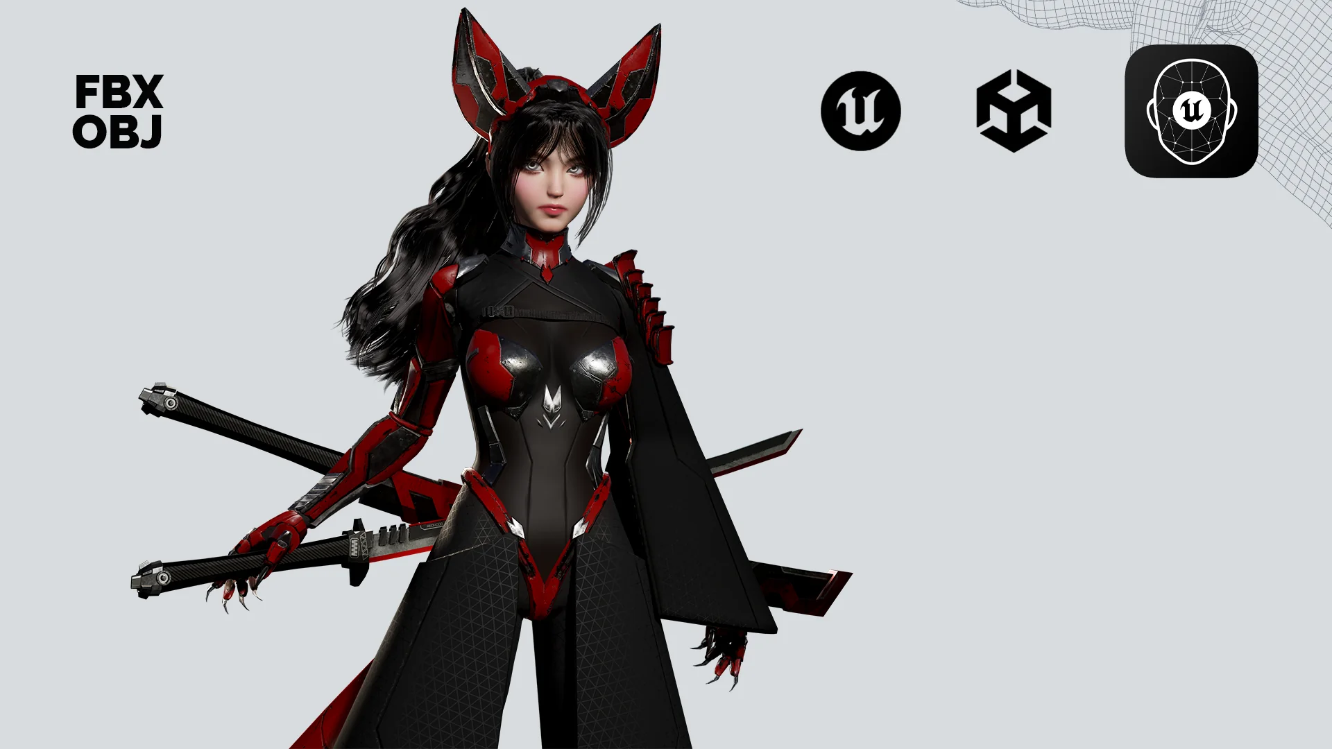 Cosmo Fox Girl / Sci-fi Kitsune