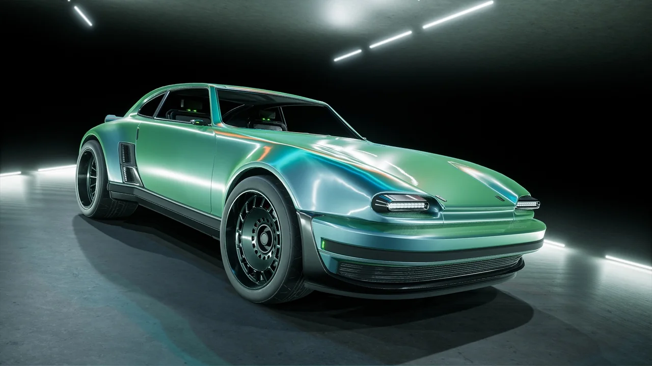 SciFi Cyber Car 2 asset