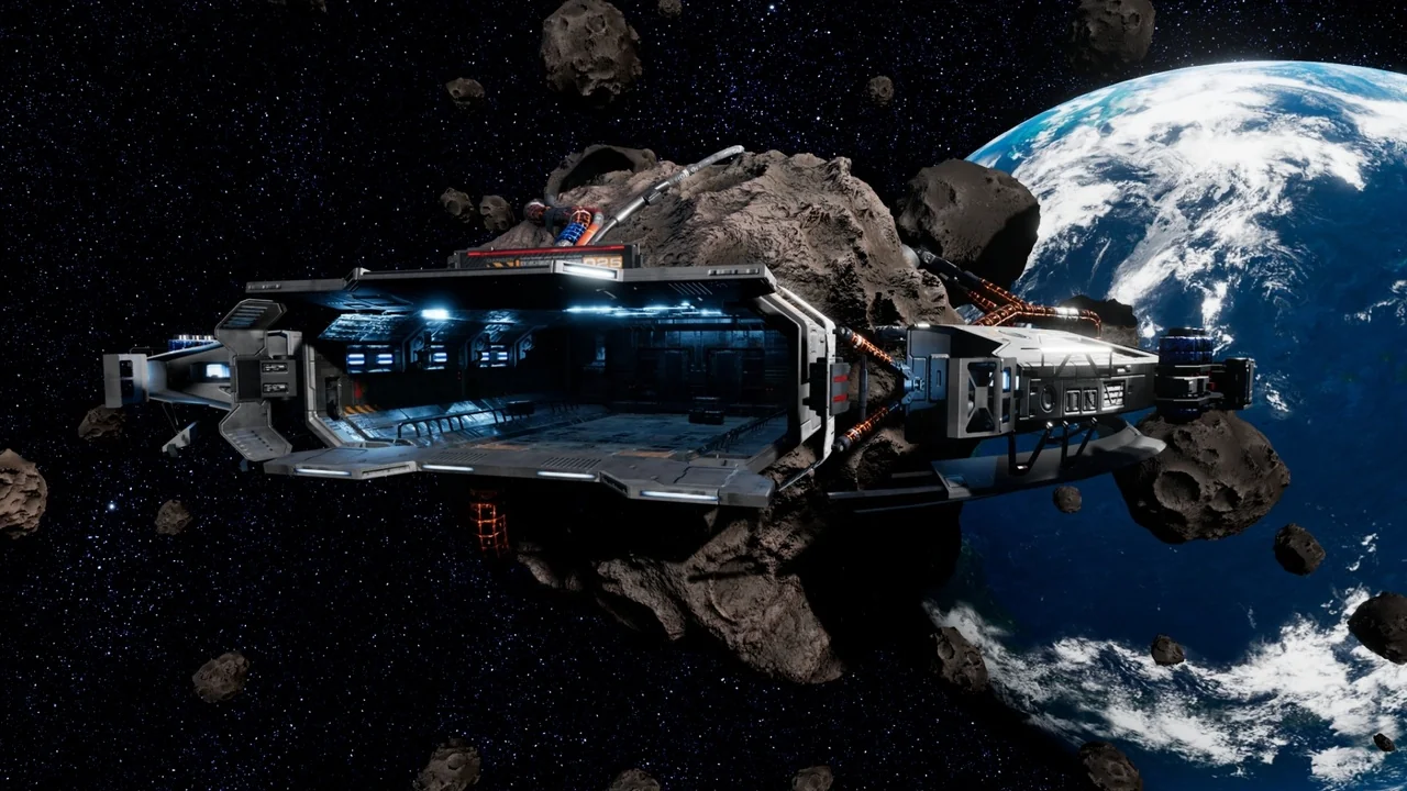 Space Station – Asteroid Mining Facility asset