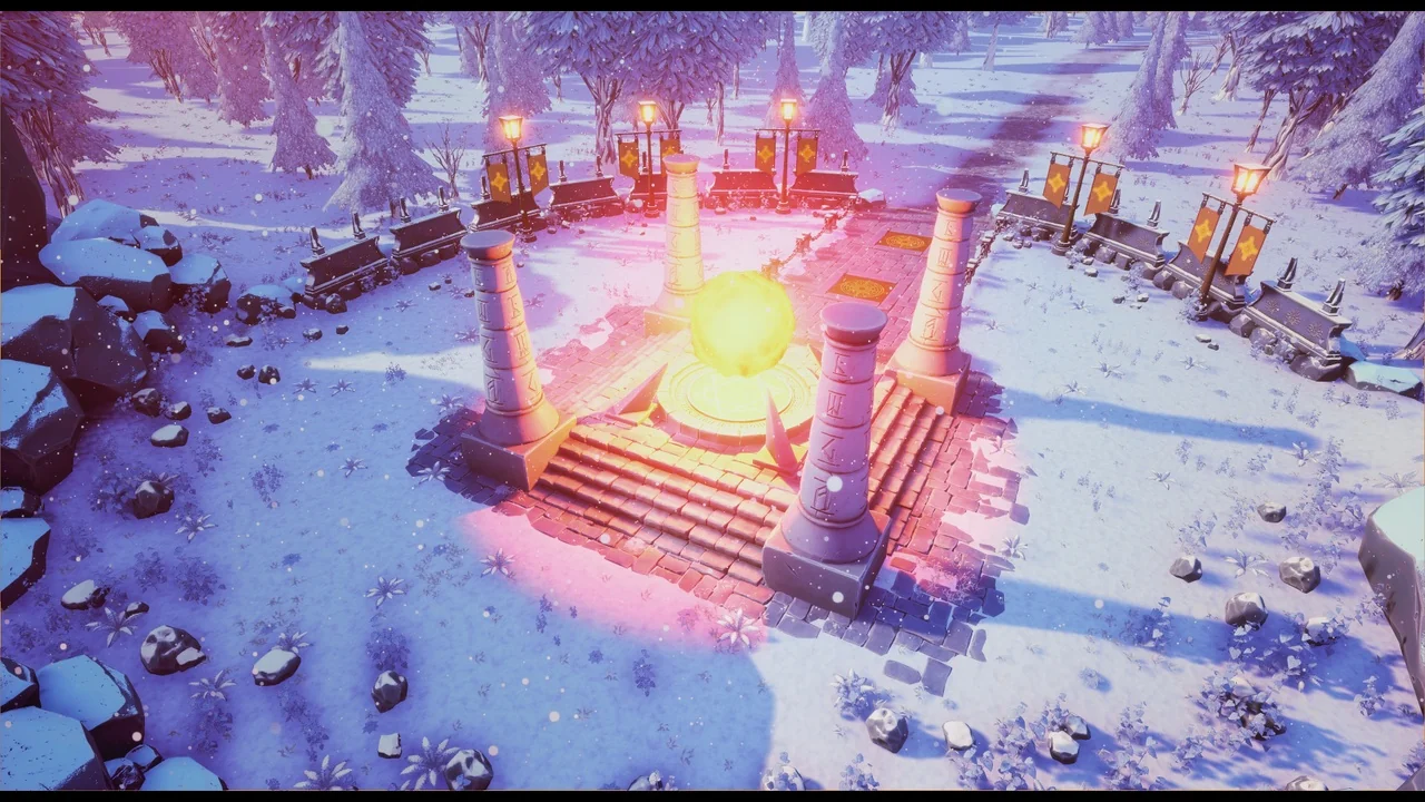 Stylized Snowy Landscape asset