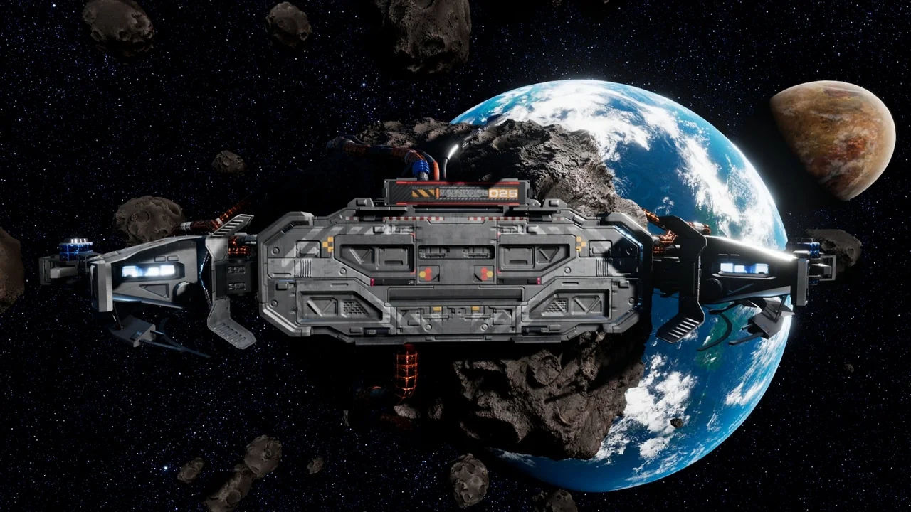 Space Station – Asteroid Mining Facility asset