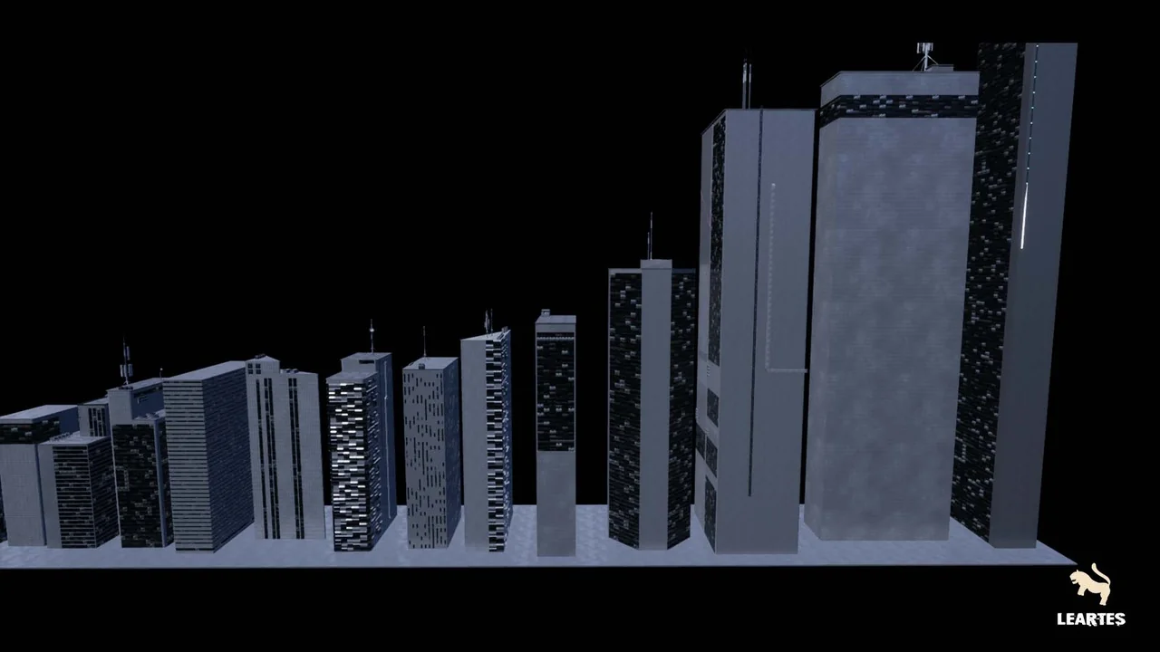 Futuristic Rooftop City Environment ( Futuristic Rooftop City Cyberpunk City ) asset