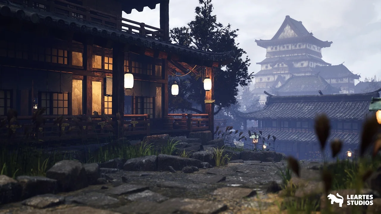 Feudal Japanese Castle Environment ( Japan Japanese Feudal Castle Castle Japan ) asset