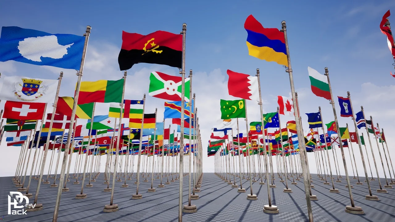 Flag Props Package / 250+ Flags asset