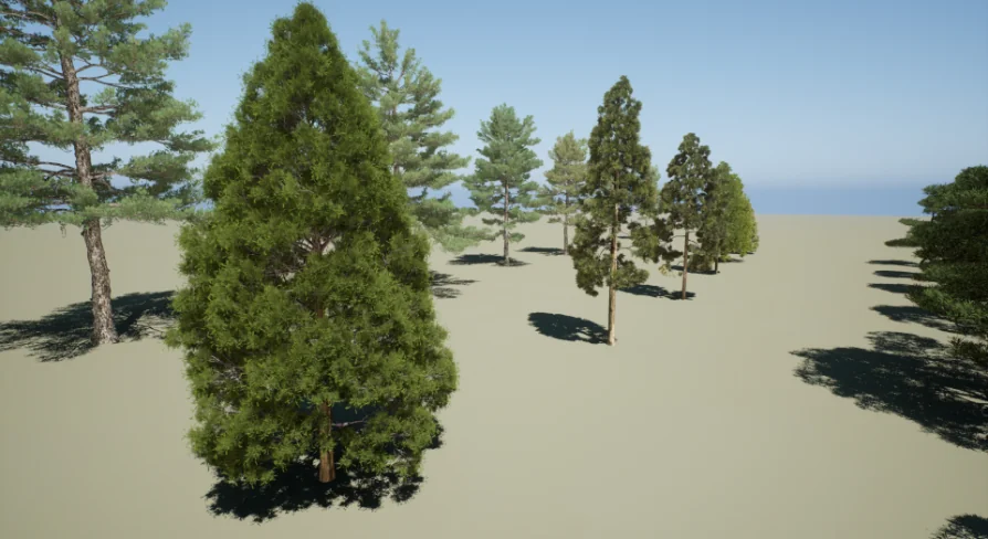 Realistic pine treesV3