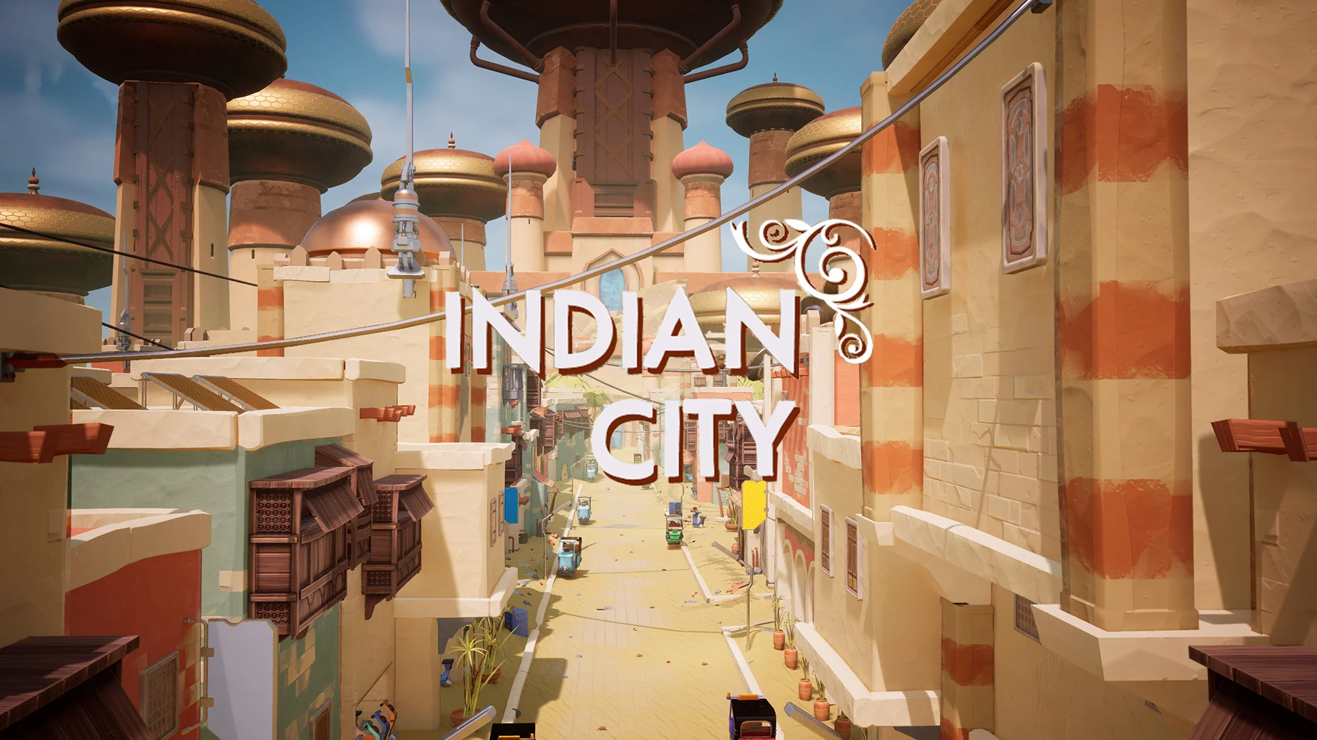 Stylized Indian City ( Stylized Stylized Stylized Indian Indina Cities Urban )