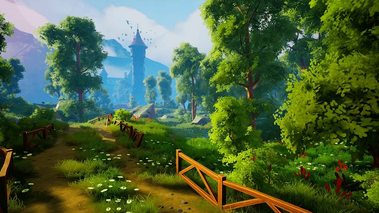Dreamscape: Stylized Environment Tower – Stylized Nature Open World Fantasy asset