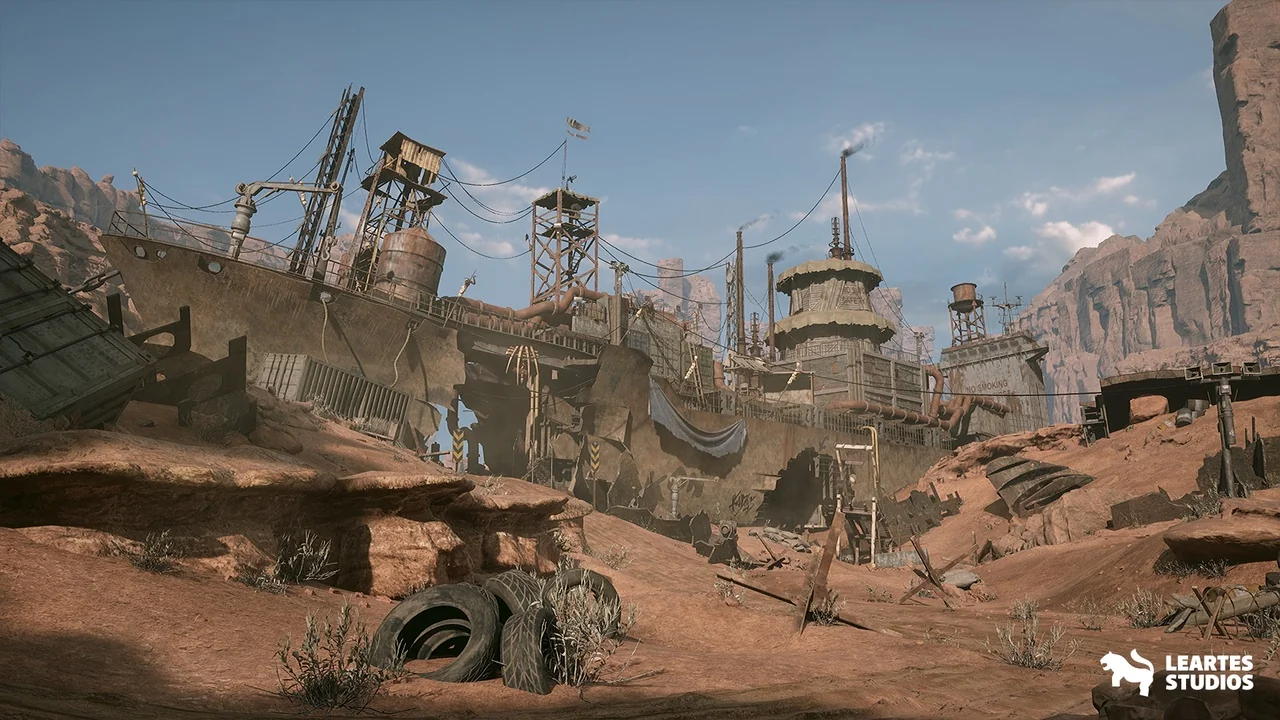 Wasteland Environment ( Wasteland Wasteland Madmax Desert Sand Dry Desert 3D ) asset
