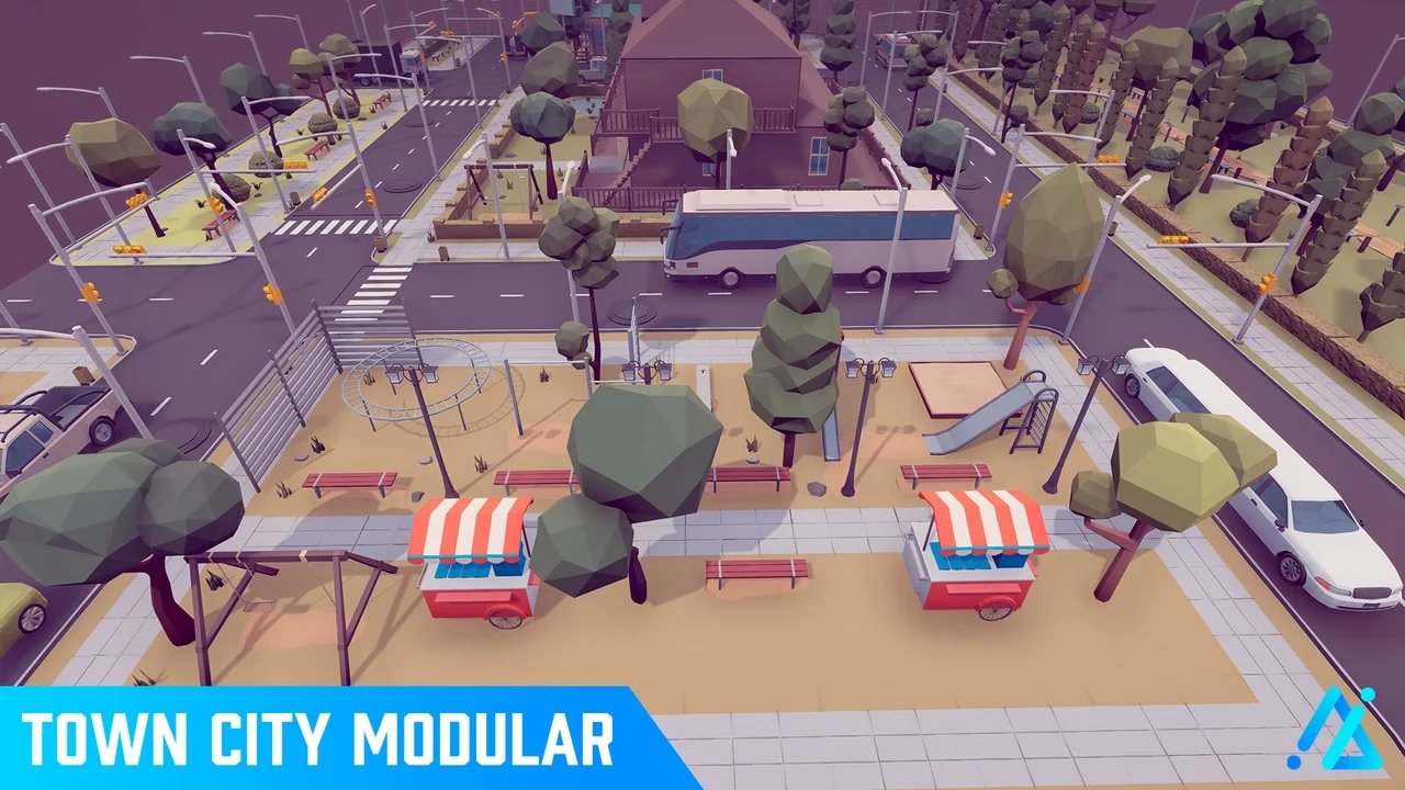 POLY – Town City Modular asset