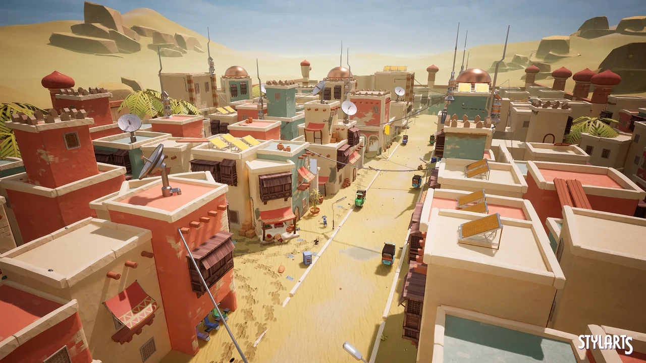 Stylized Indian City ( Stylized Stylized Stylized Indian Indina Cities Urban ) asset