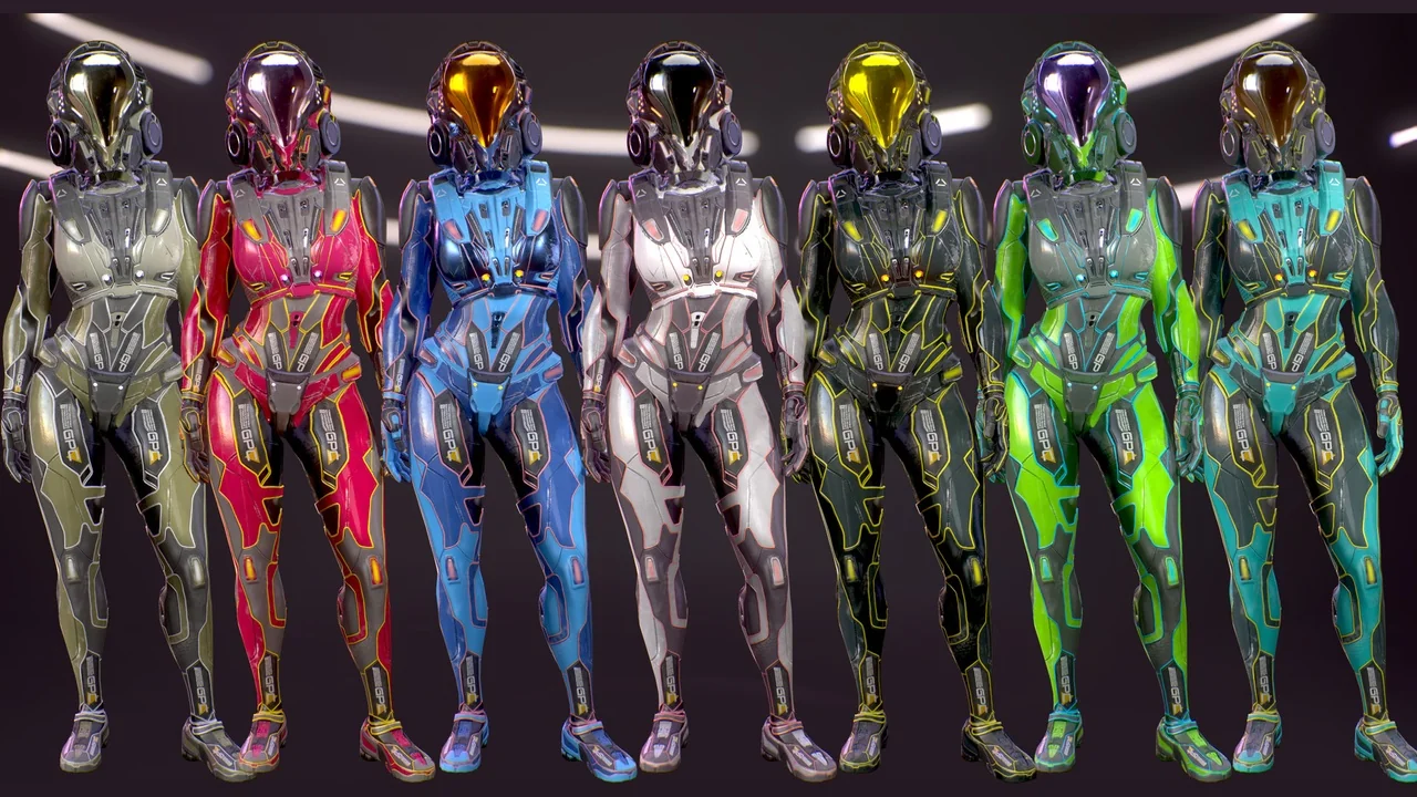 Sci-Fi Armors Full Pack asset