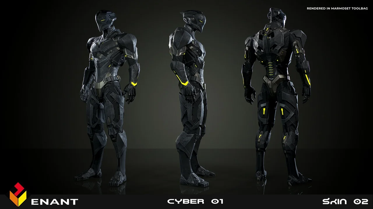 Sci-FI Cyber Robot 01 asset