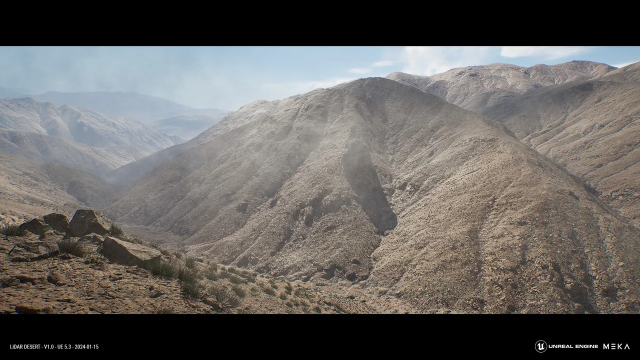 LiDAR DESERT LANDSCAPE asset