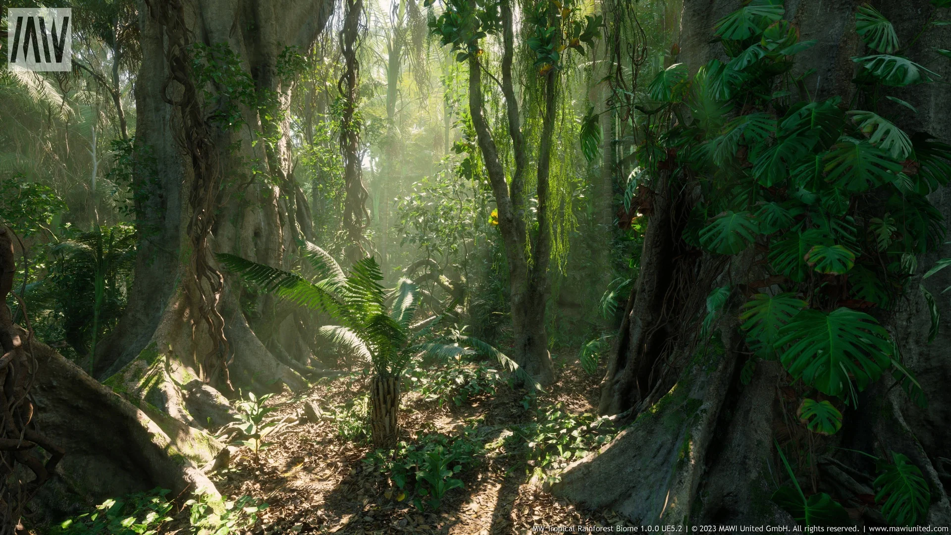 MW Tropical Rainforest Trees Biome asset