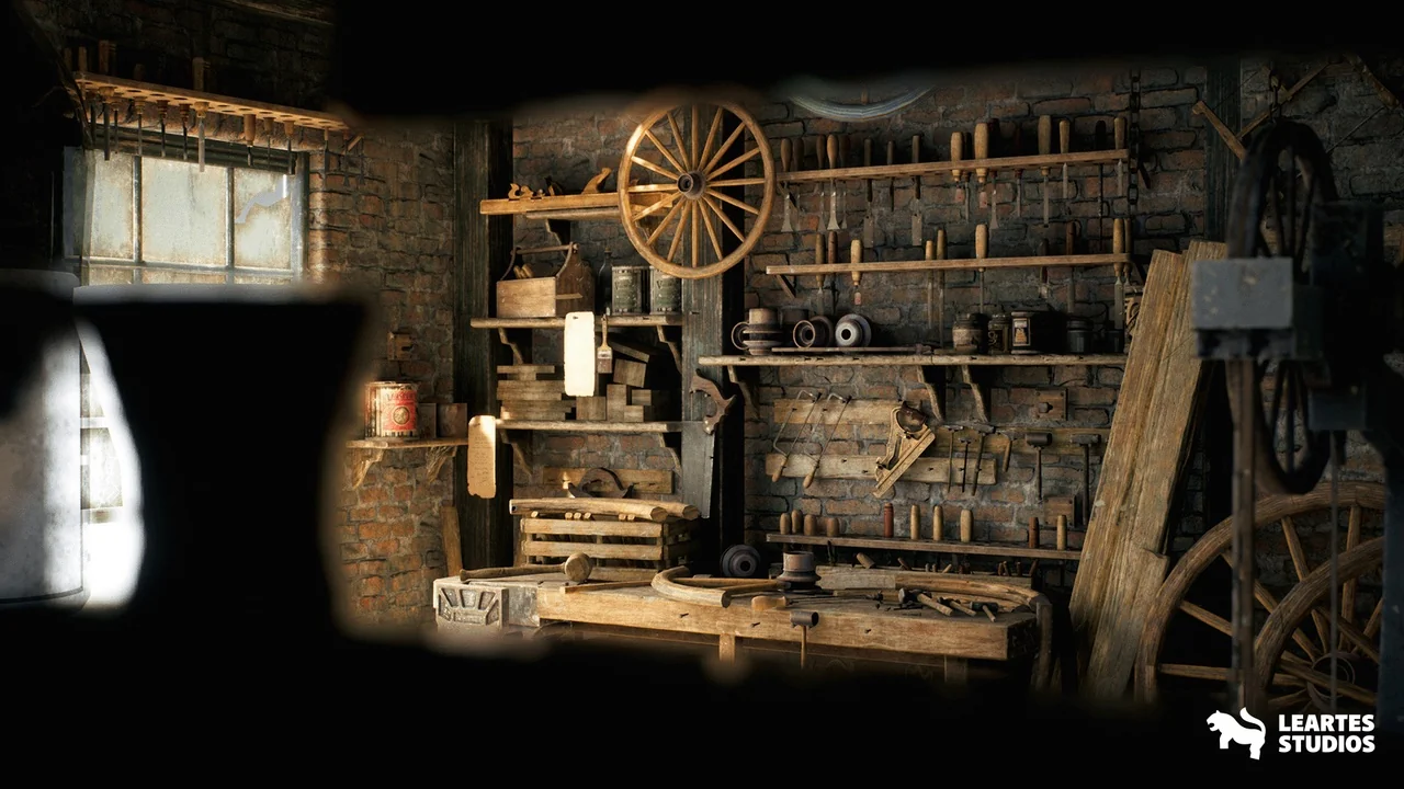 Carpenter’s Workshop Environment ( Workshop Prop Pack Carpenter Woodworking 3d ) asset