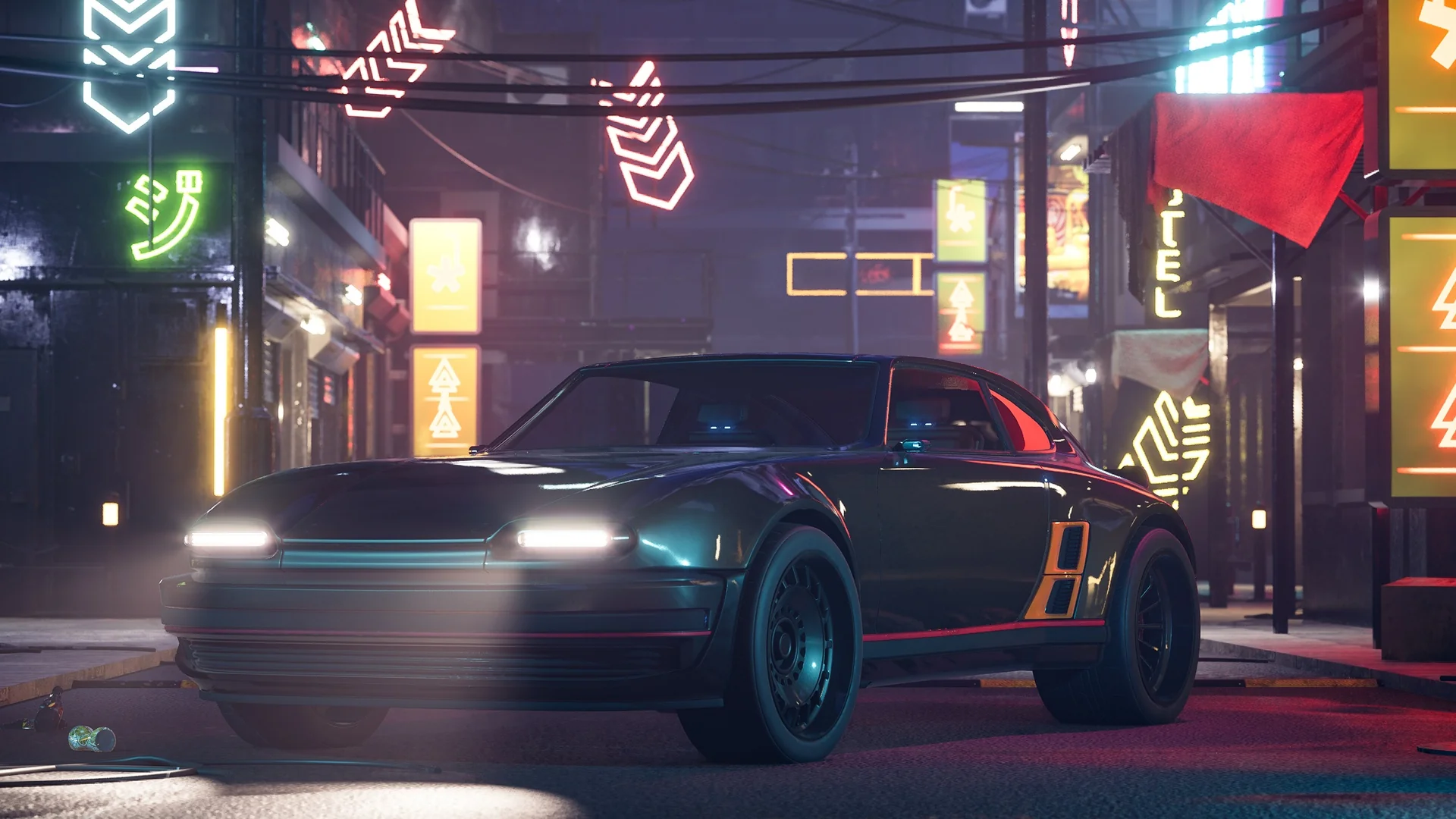 SciFi Cyber Car 2 asset