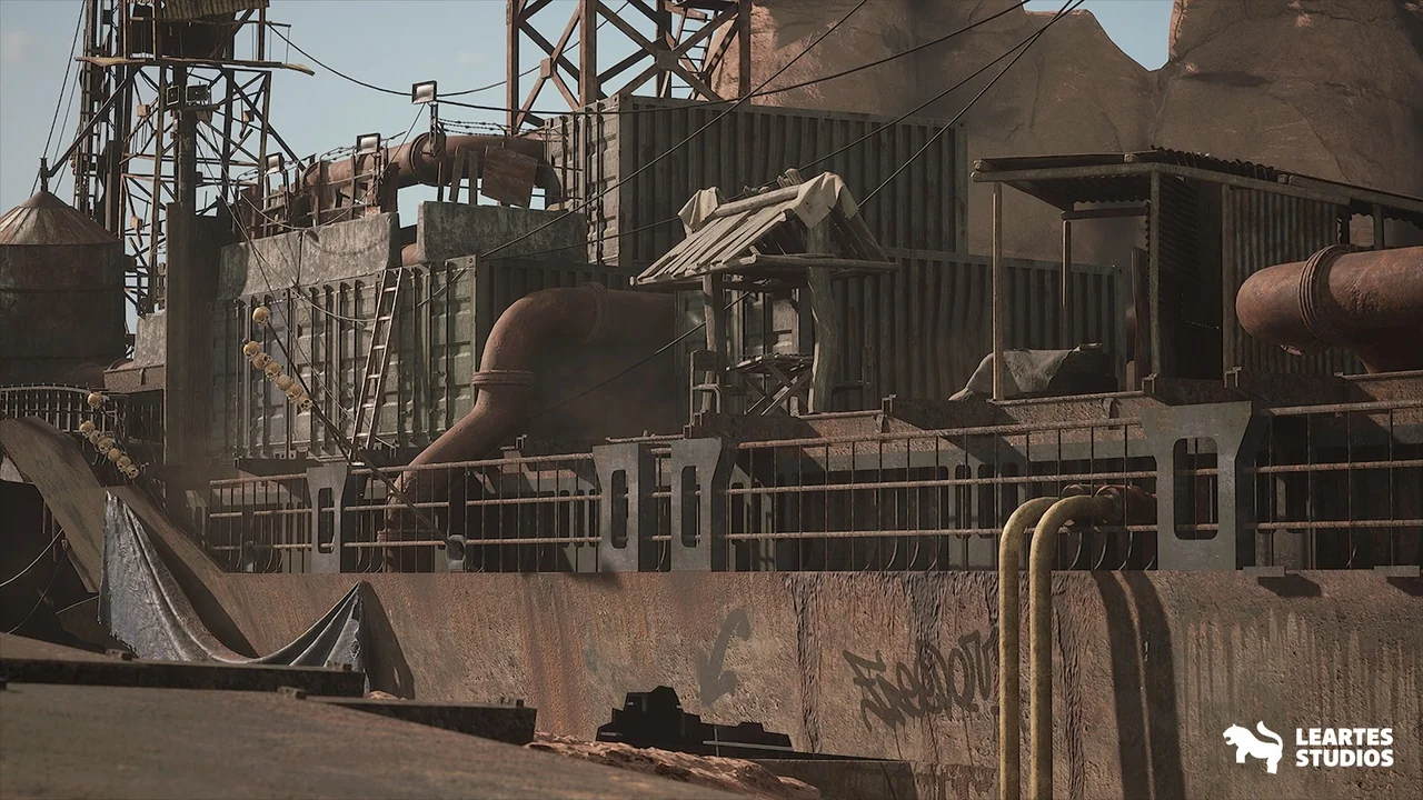 Wasteland Environment ( Wasteland Wasteland Madmax Desert Sand Dry Desert 3D ) asset