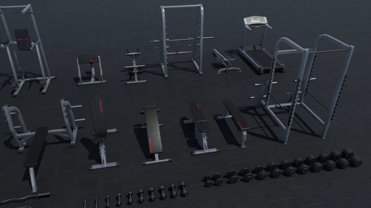 Gym Props PACK asset