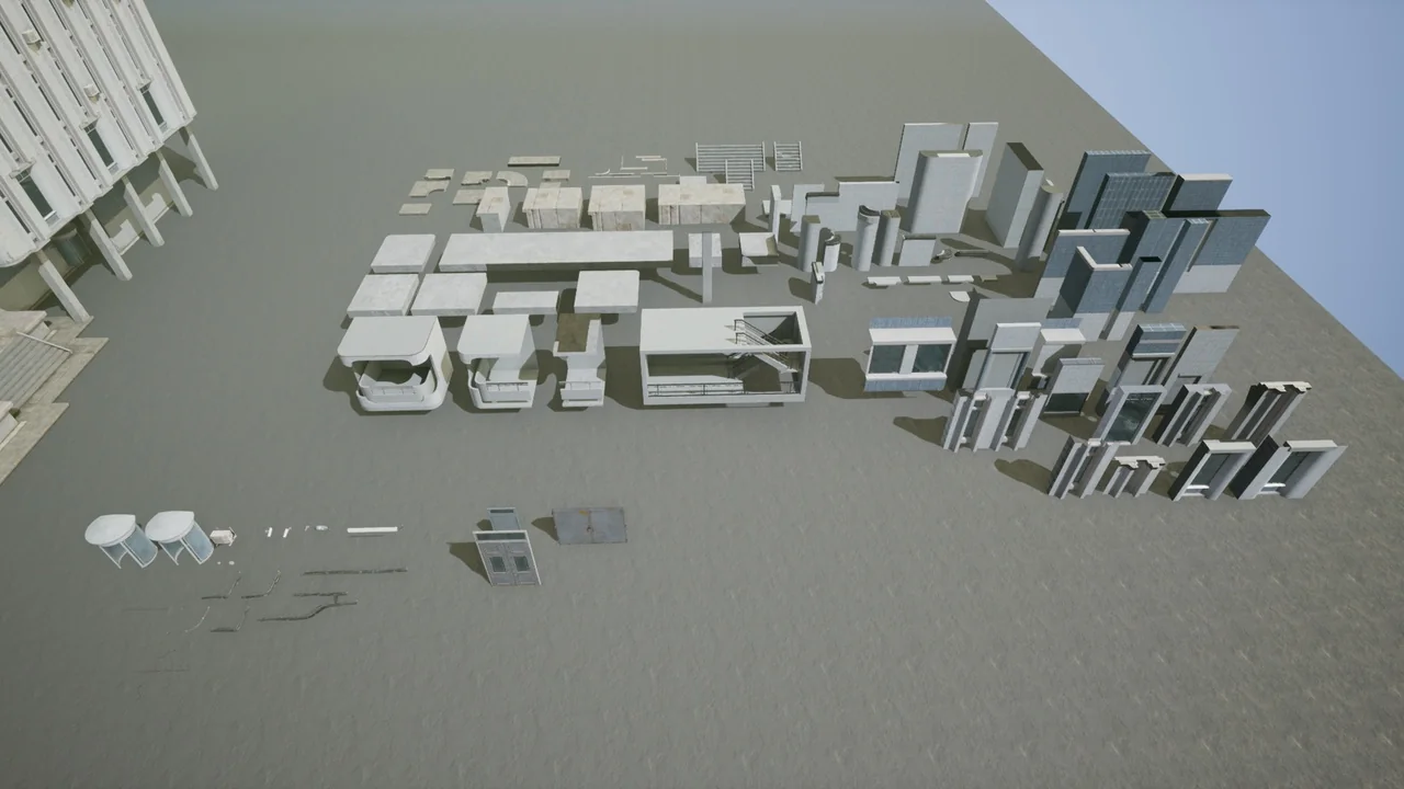 Modular Post Soviet Building asset