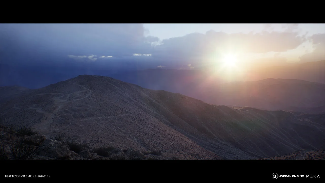 LiDAR DESERT LANDSCAPE asset