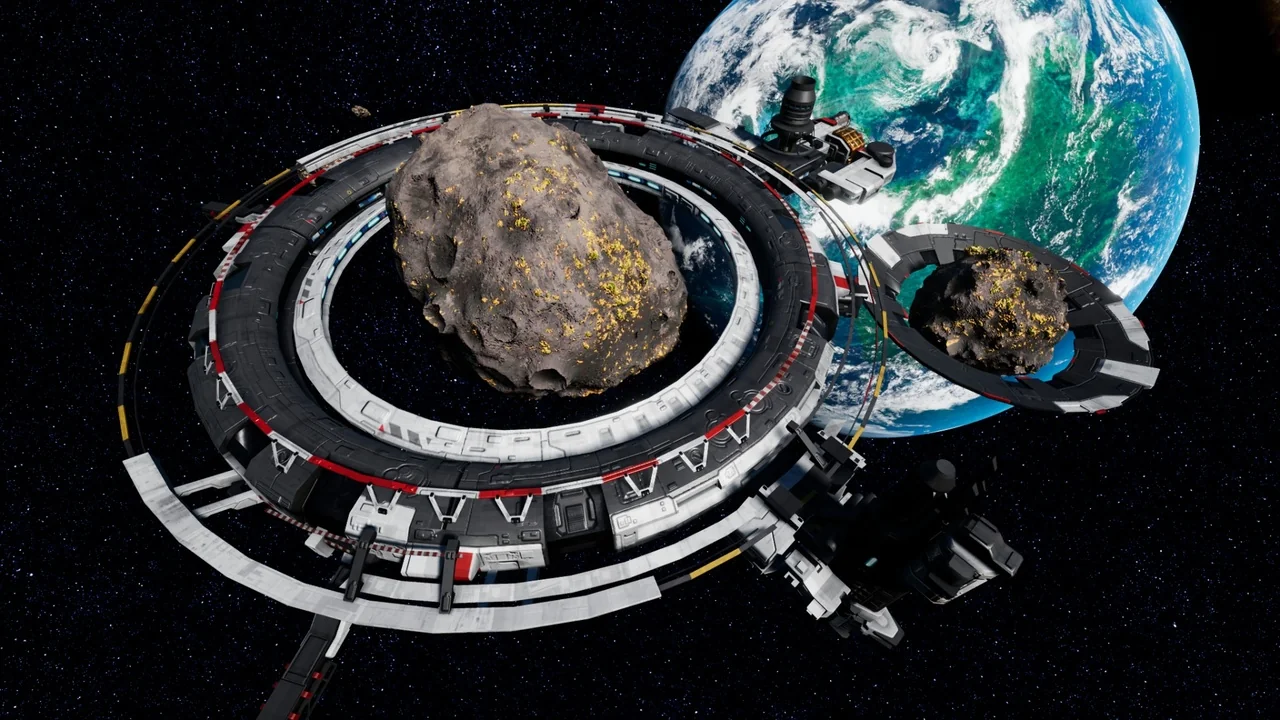 Space Station – Asteroid Mining Facility asset