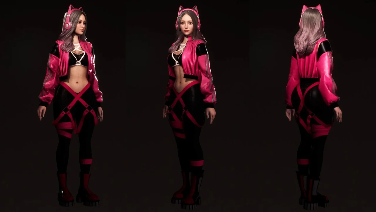 F2 Cyber Girl Davina asset