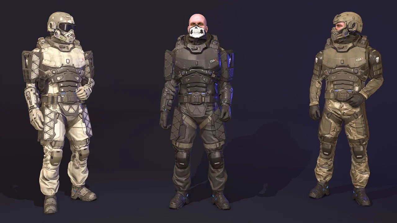 Futuristic Soldier asset