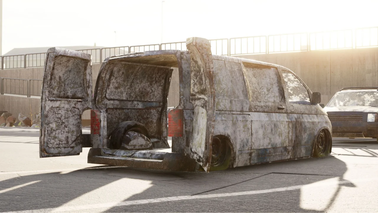 PostApo Car Wrecks vol. 01 asset