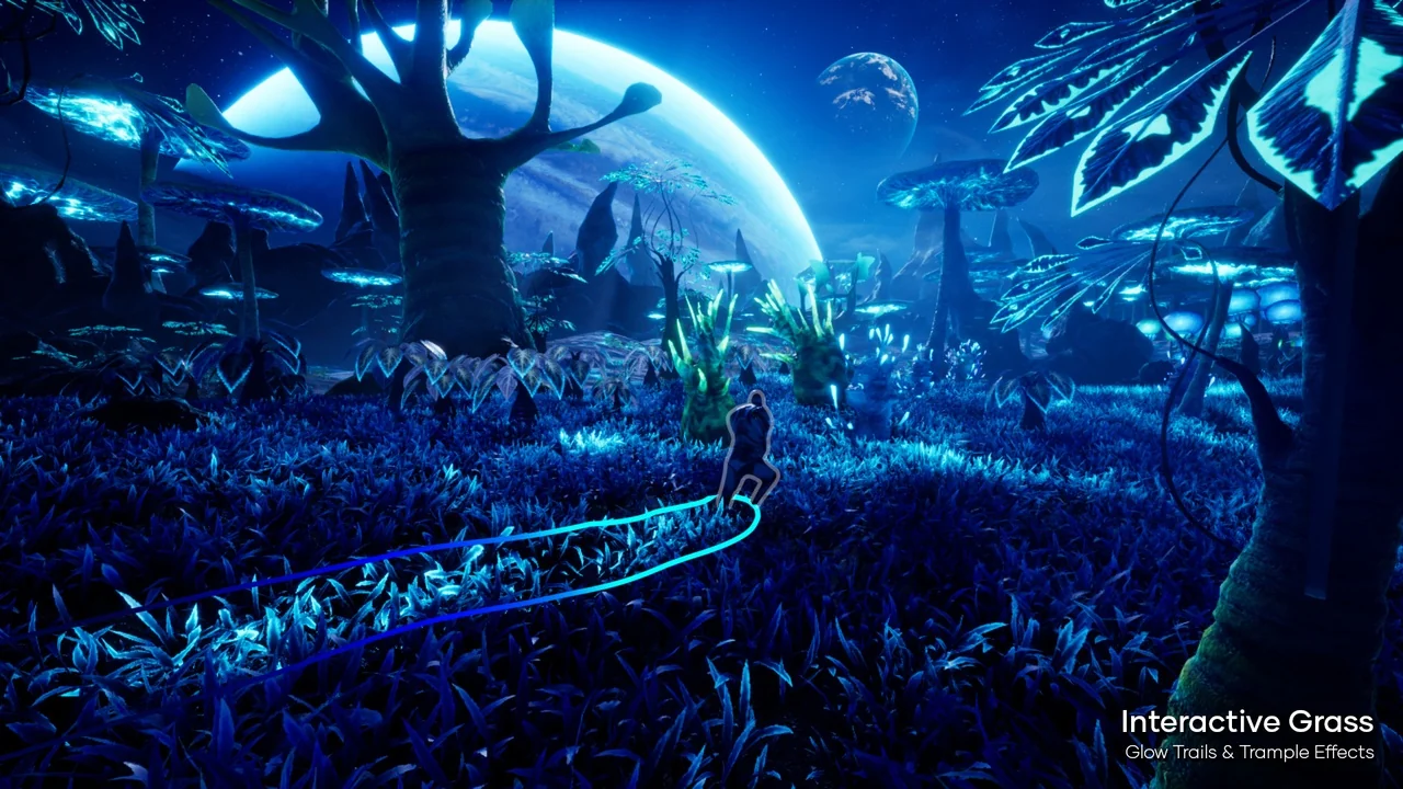 Alien Planet Fantasy Environment – Swamp Plants asset