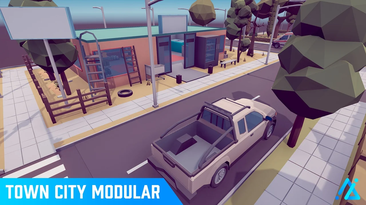 POLY – Town City Modular asset