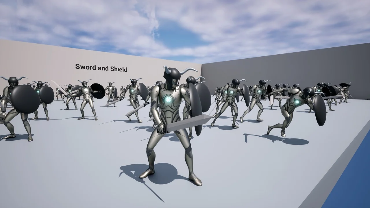 Sword and Shield Anims asset