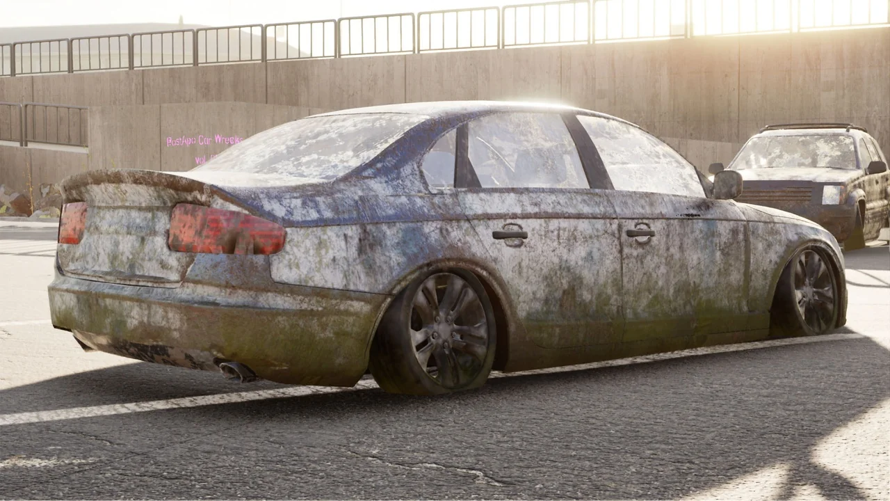 PostApo Car Wrecks vol. 01 asset