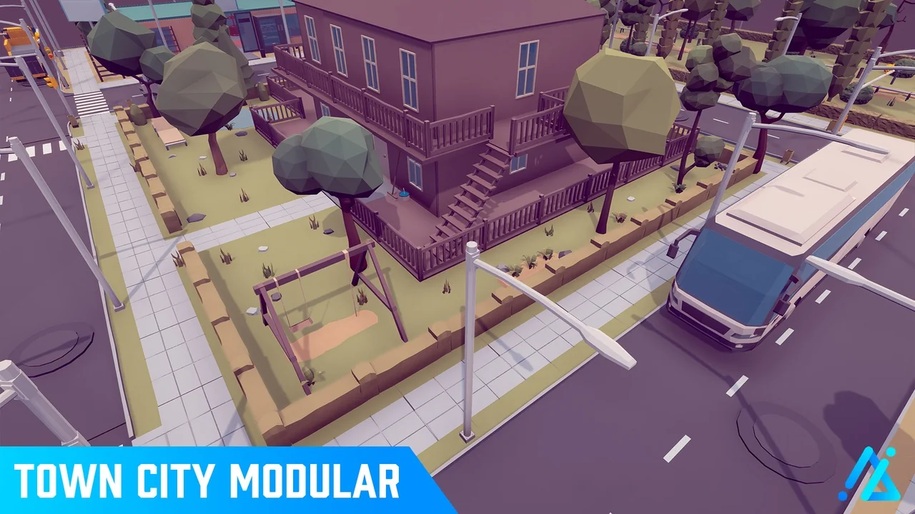 POLY – Town City Modular asset