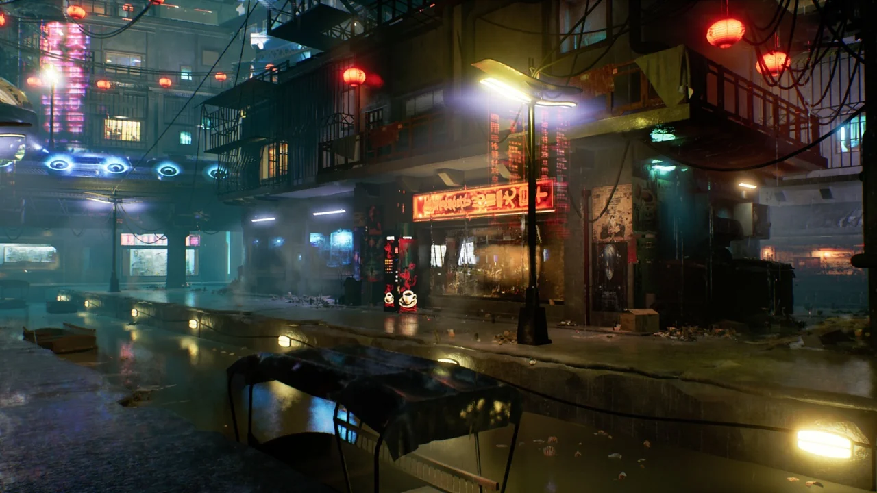 Cyberpunk City (Cyberpunk, Cyberpunk City, Sci-Fi City) asset