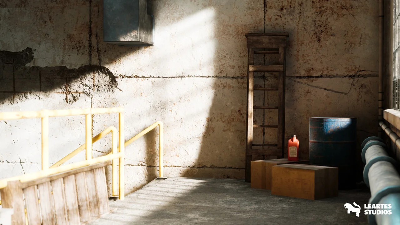 Garage Warehouse Environment ( Garage Warehouse Modular Garage Interior 3d ) asset