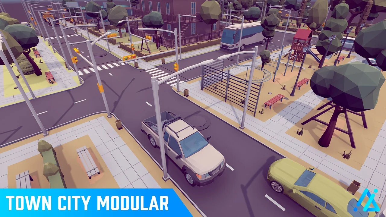 POLY – Town City Modular asset