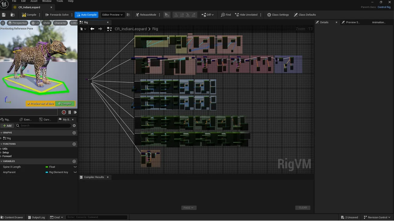 Indian Leopard Control Rig asset